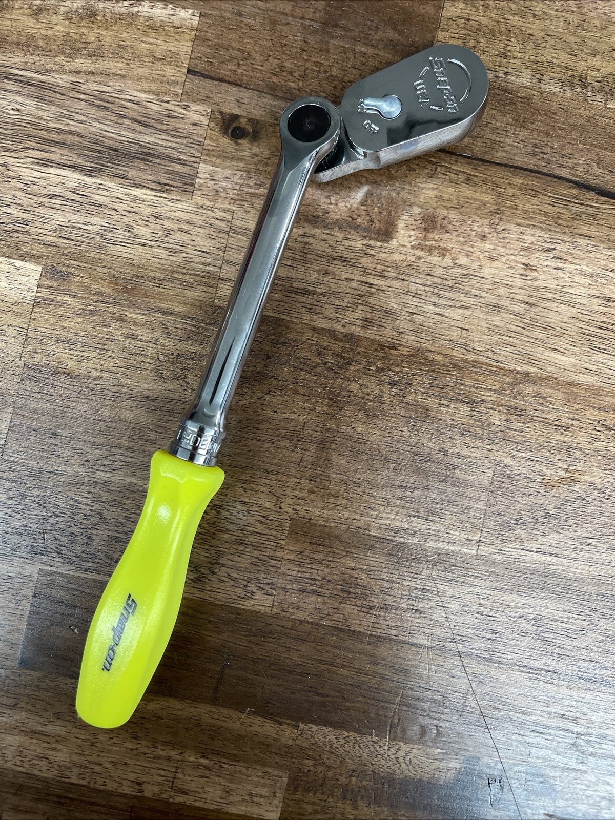 NEW Snap On Tools FHD80MP 3/8″ Indexing Head HI VIZ YELLOW Hard Handle Ratchet