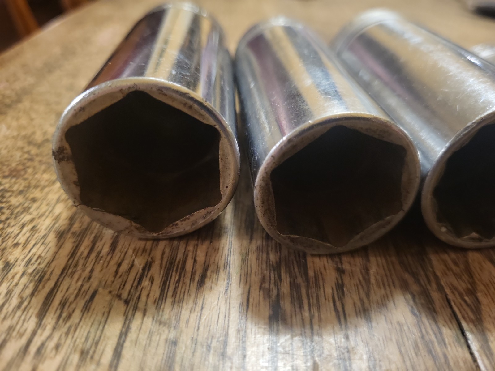 Lot 4 Snap On Deepwell Sockets TS321 TS361 S-341 SFS 281 7/8 1 1 1/16 , 1 1/8
