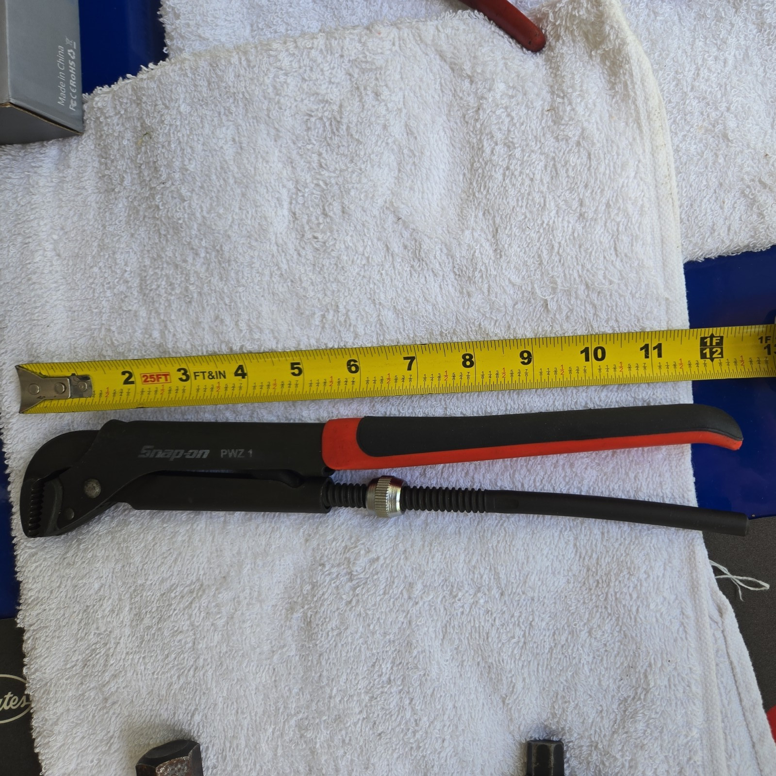 Snap-On Tools PWZ1 Soft Grip Adjustable Pliers Wrench 12-5/8 Inch USA