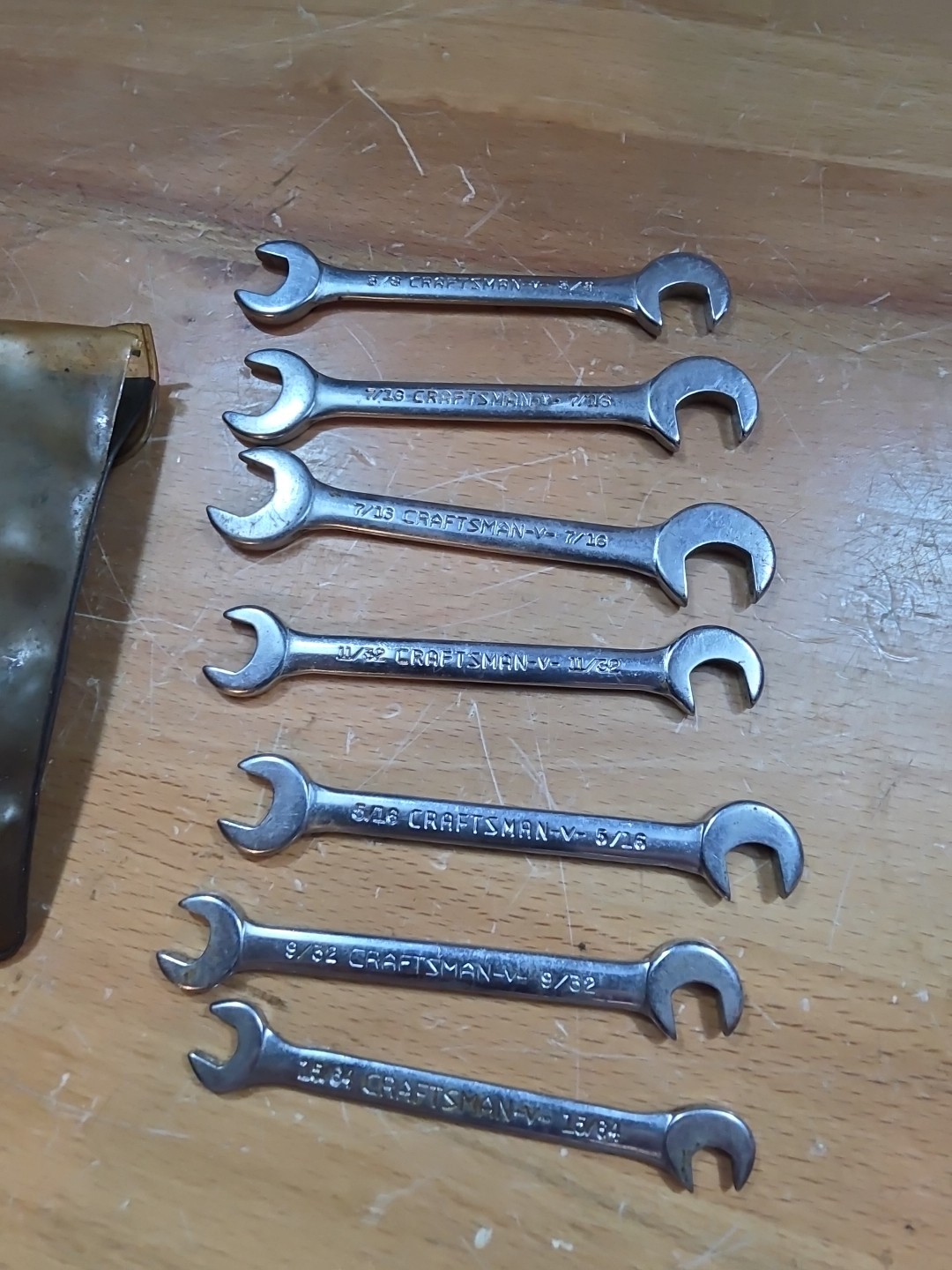 Sears Craftsman Tools USA 8 Piece Open-End 4 Way Offset Ignition Wrench Set 4306