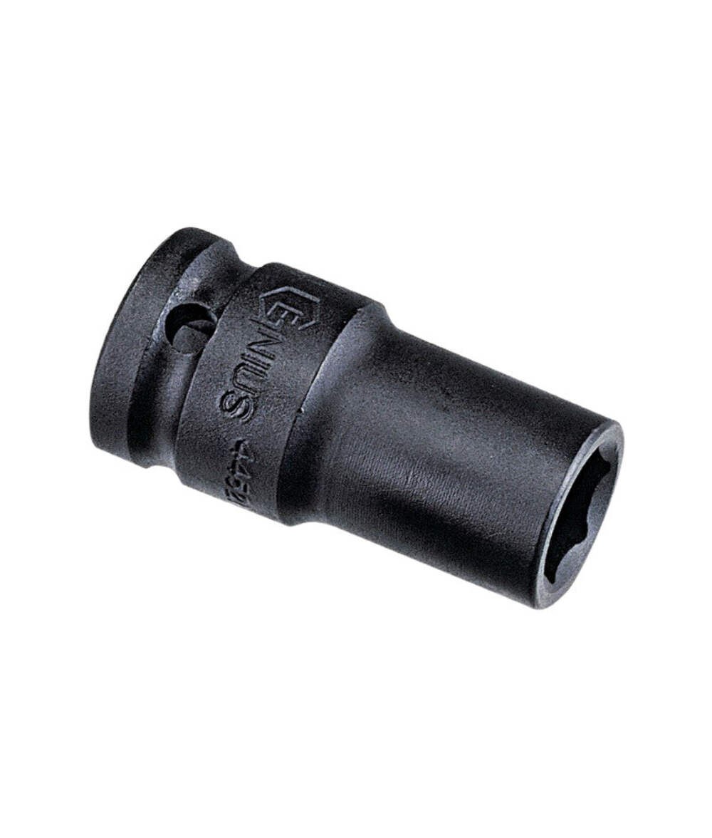 Genius Tools 15pc Thin Wall Semi-Deep Impact Socket Set 10–24mm 1/2″SD 6 Point