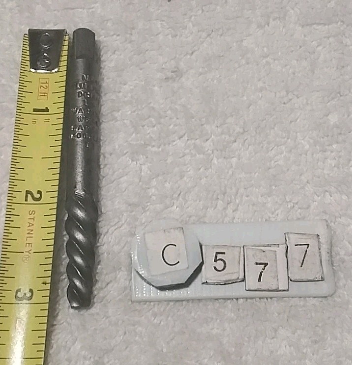 VERMONT AMERICAN 21814 #4 SPIRAL SCREW EXTRACTOR USA 🇺🇸