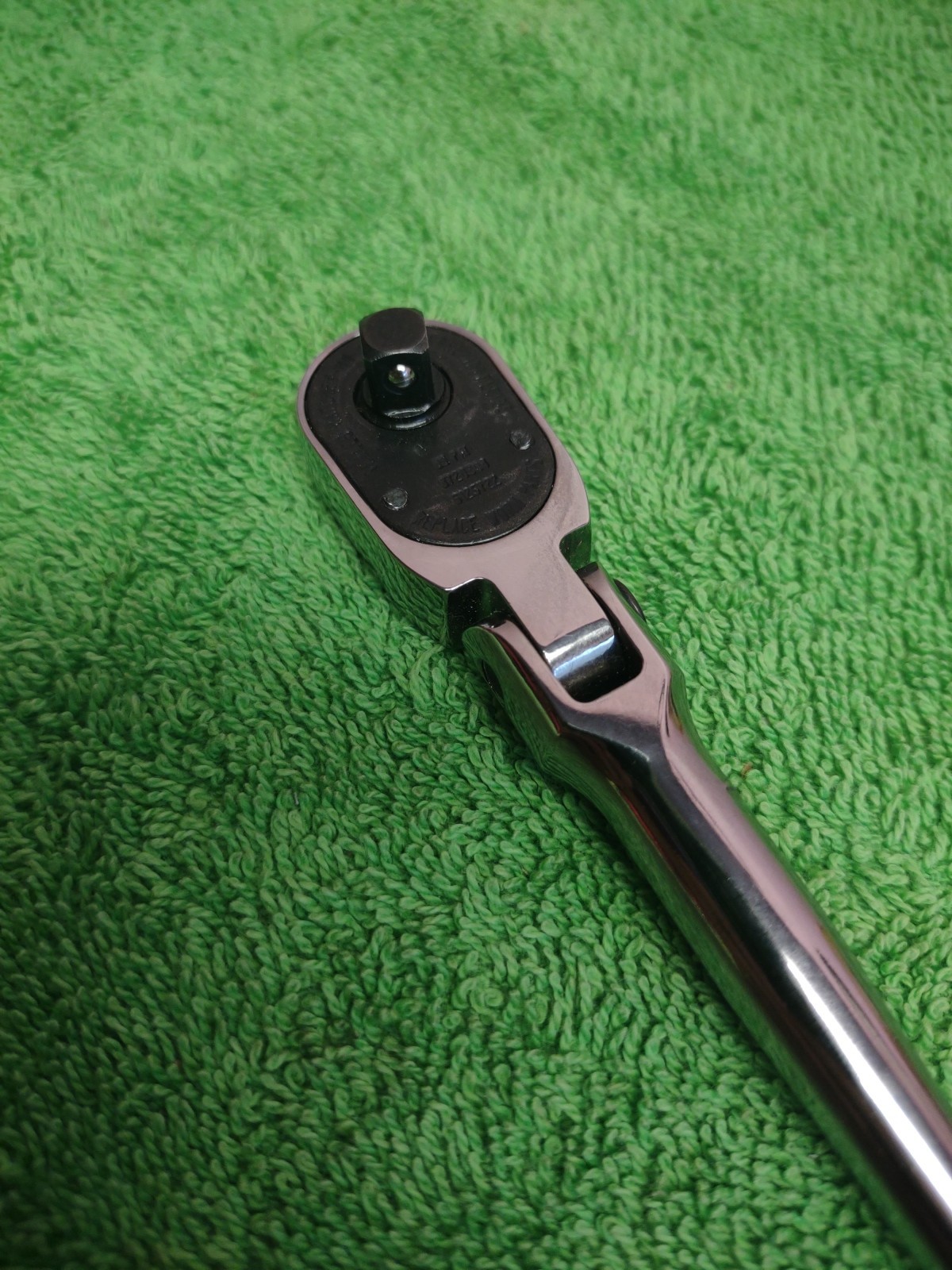 New!!! Snap-On 1/4” Soft Grip Extra-Long Handle Flex-Head Ratchet OrangeTHLLF72O
