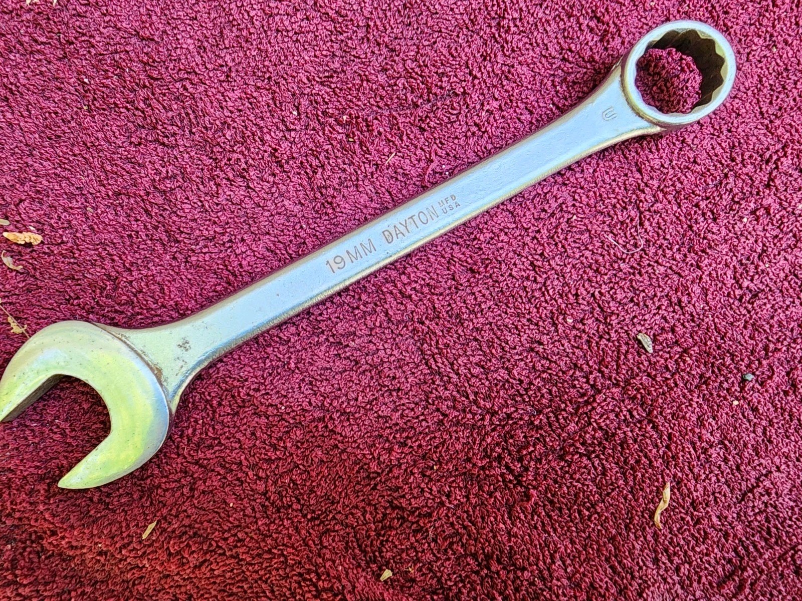 Vintage Dayton 19mm Combination Wrench 12 Point 8″ Long, USA