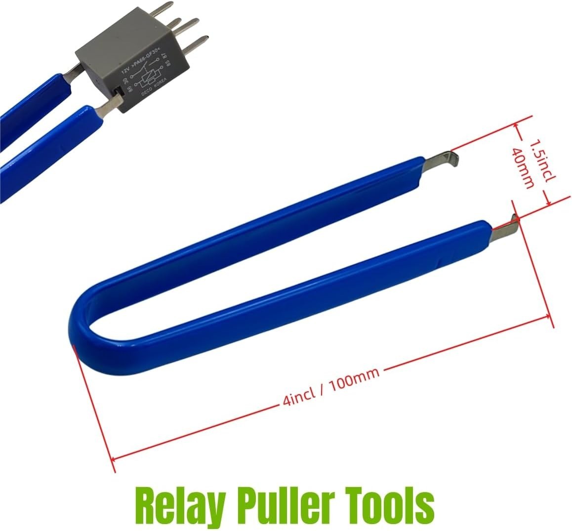 Automotive Fuse Puller Set 6-Pack – Professional Relay Removal Pliers Stainle…