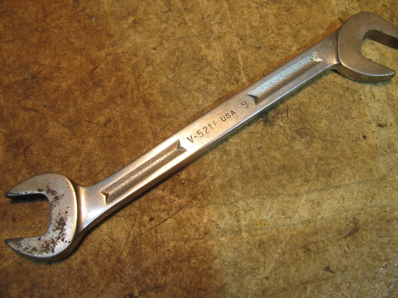Snap On V5218 9/16″ 4 Way Angle Open End Wrench Obstruction