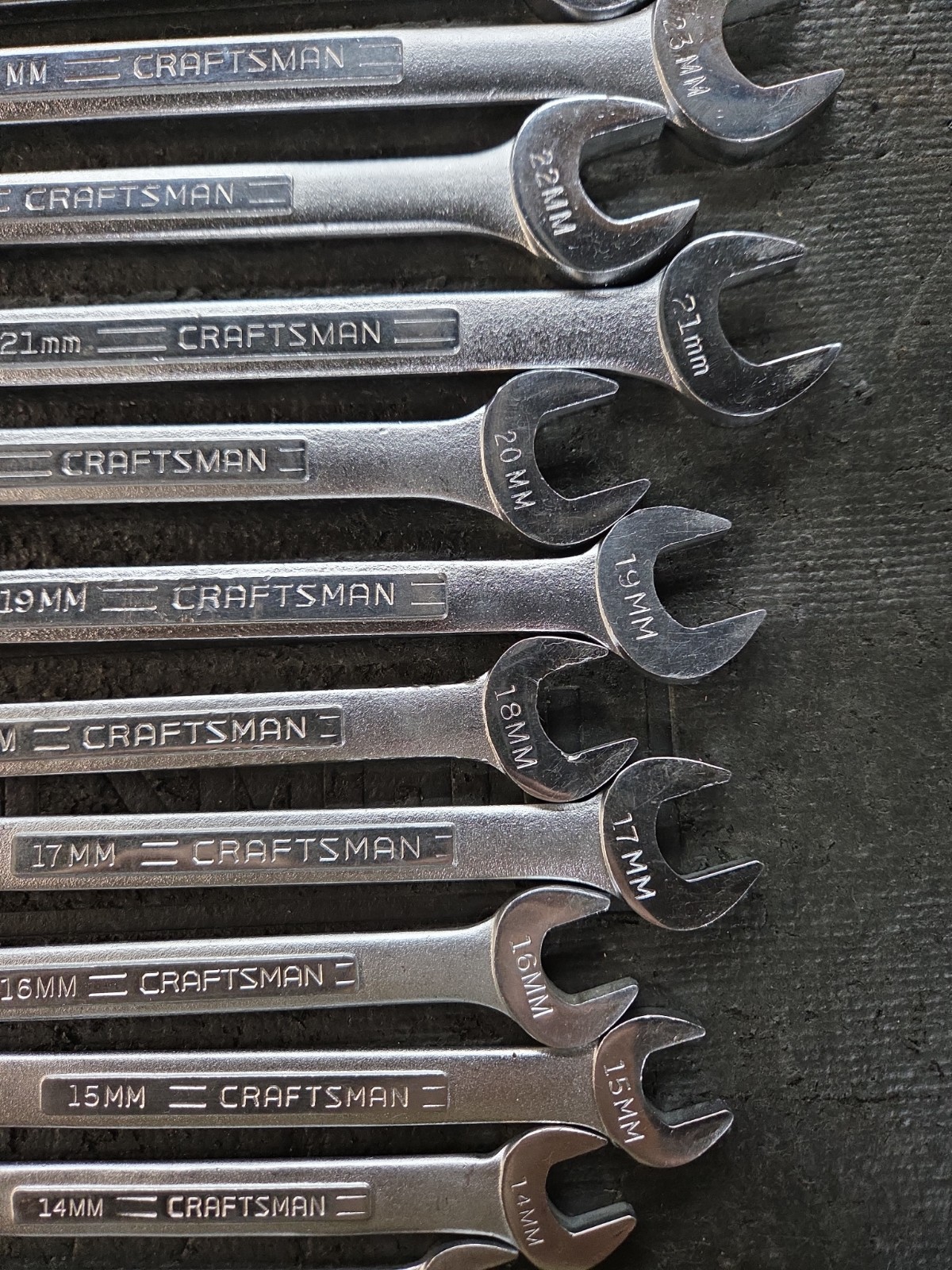 Vintage Craftsman USA 20 Pc Metric Combo Wrench Set V, VV 6-24 , 27mm.