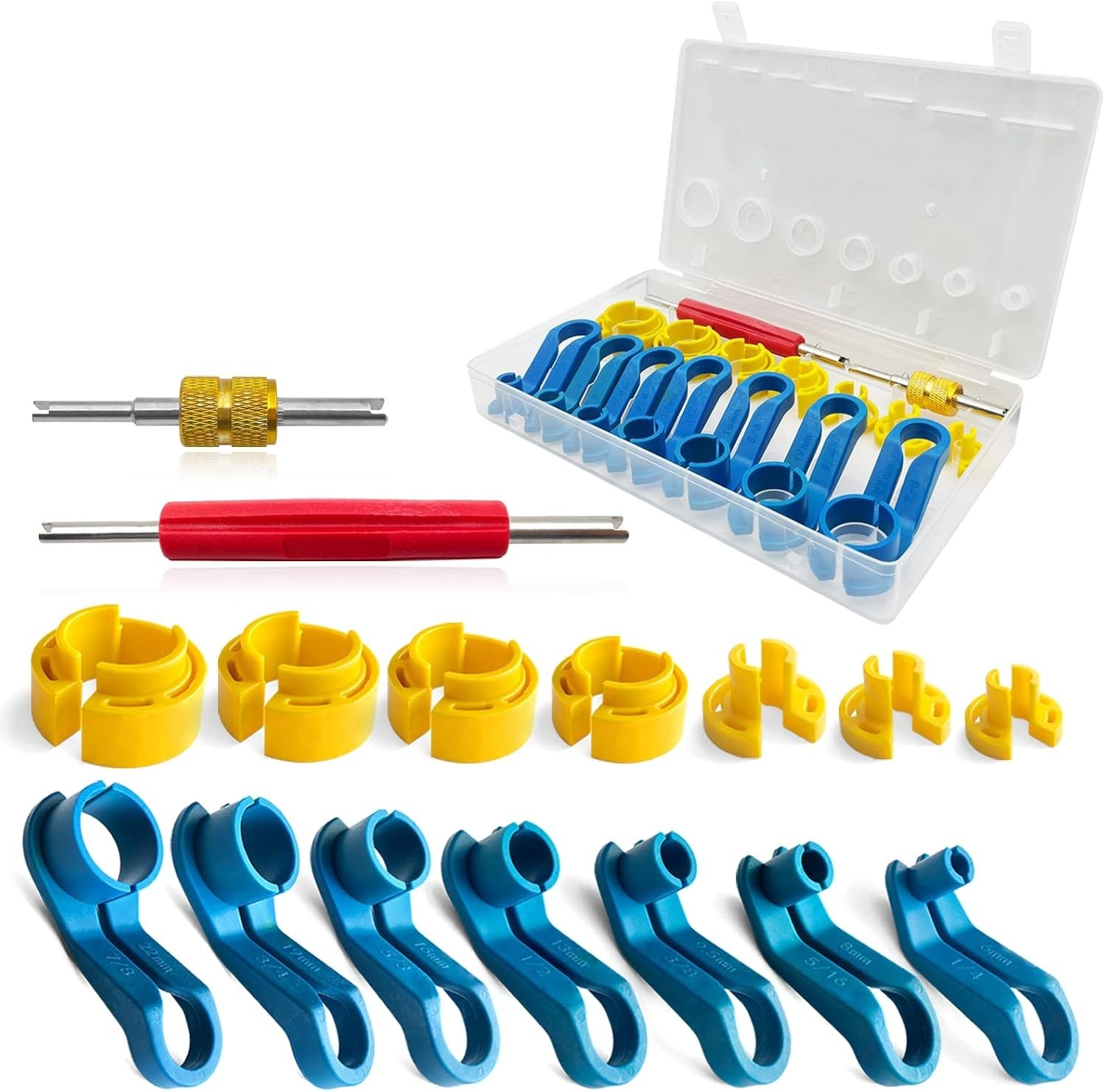 16PCS Fuel Line Disconnect Tool Set with Storage Box for Auto Repair Efficiency