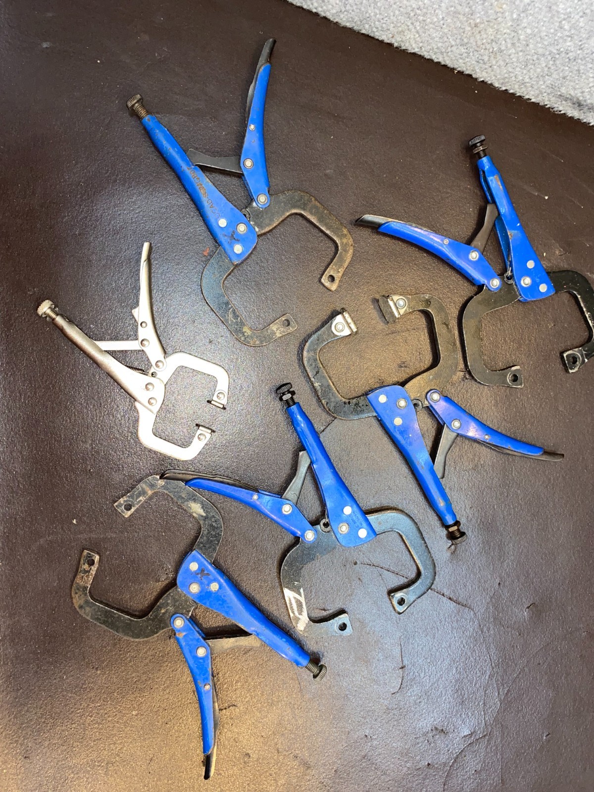 5 BLUE POINT LOCKING PLIERS VGP22406 & UNKNOWN BRAND