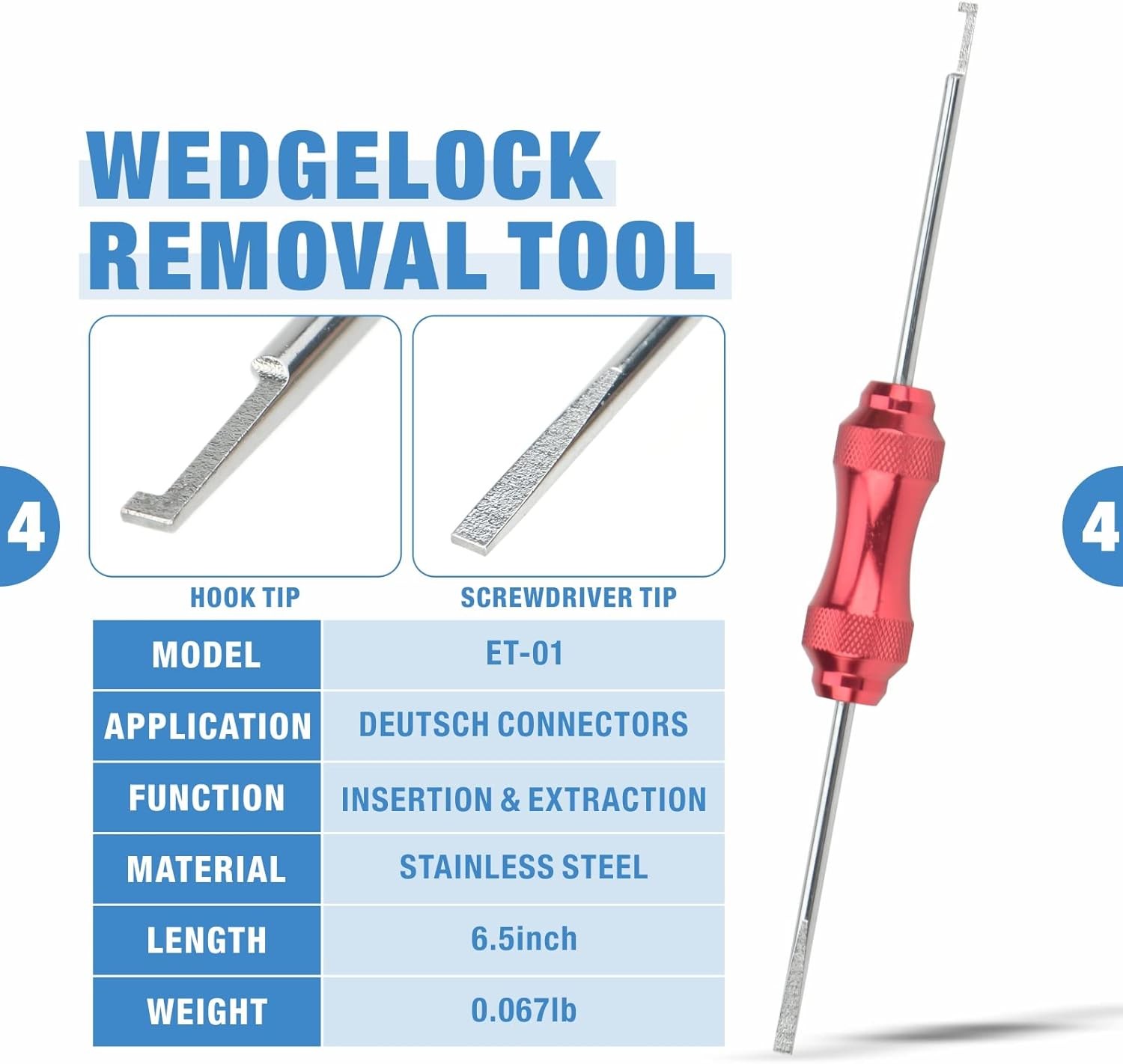 IWISS iCrimp KIT-DC02 Wire Crimping Tool Kit for Deutsch Connectors and 8PCS