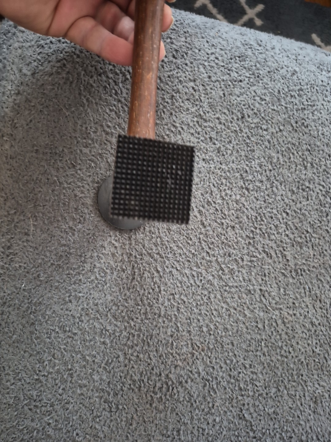 Snap On BF610B Wood Handle Serrated Face Auto Body Shrinking Hammer VERY NICE