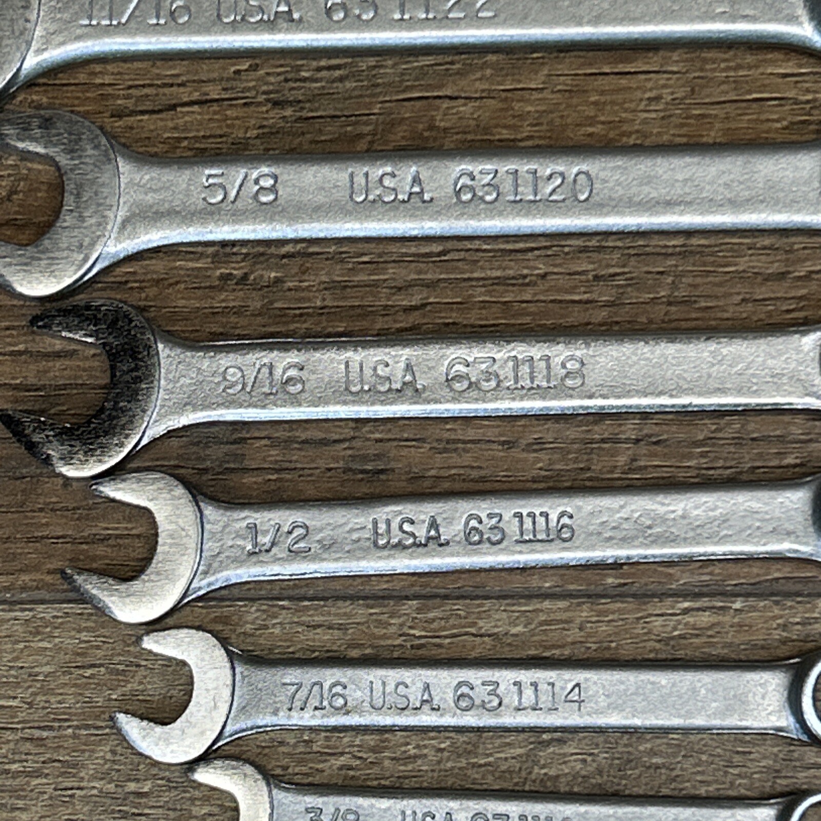 Vintage Easco 9 Piece Wrench Set Combination 3/4 to 1/4 » USA Made