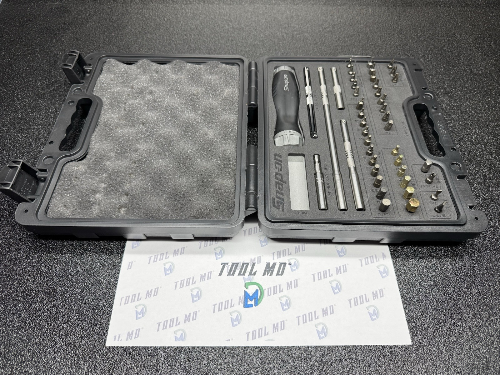 Snap-on Tools NEW DARK TITANIUM Ratcheting Screwdriver Master Set SGDMRC44FDT