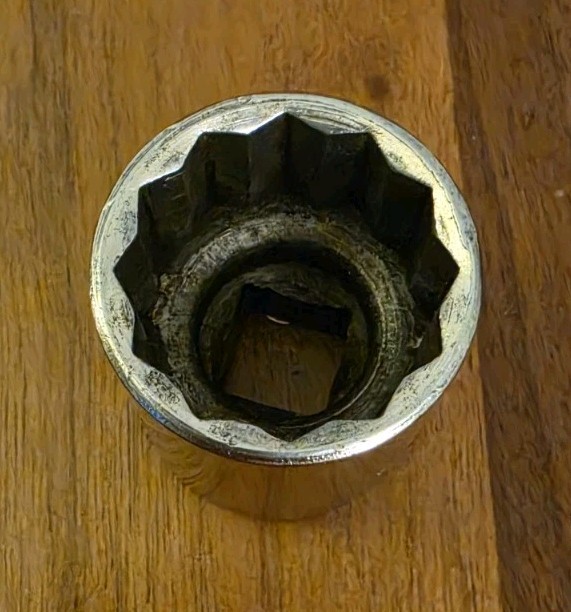 ​Vintage Thorsen 534 1-1/16″ Shallow Socket 1/2″ Drive 12-Point USA Made