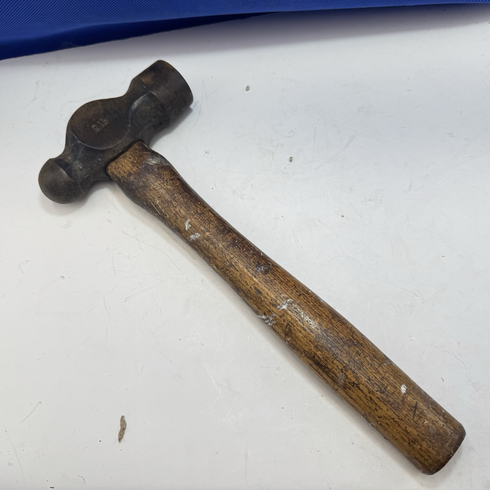 Ball Pein Hammer 2lb 12″ Hickory Shaft Vintage Reclaimed Tools Carpentry