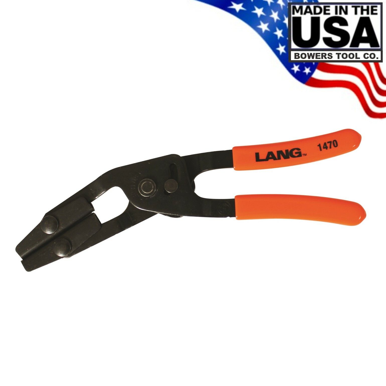 Lang 10″ Hose Pinch Pliers Offset Self Locking Medium Size Made in USA 1470
