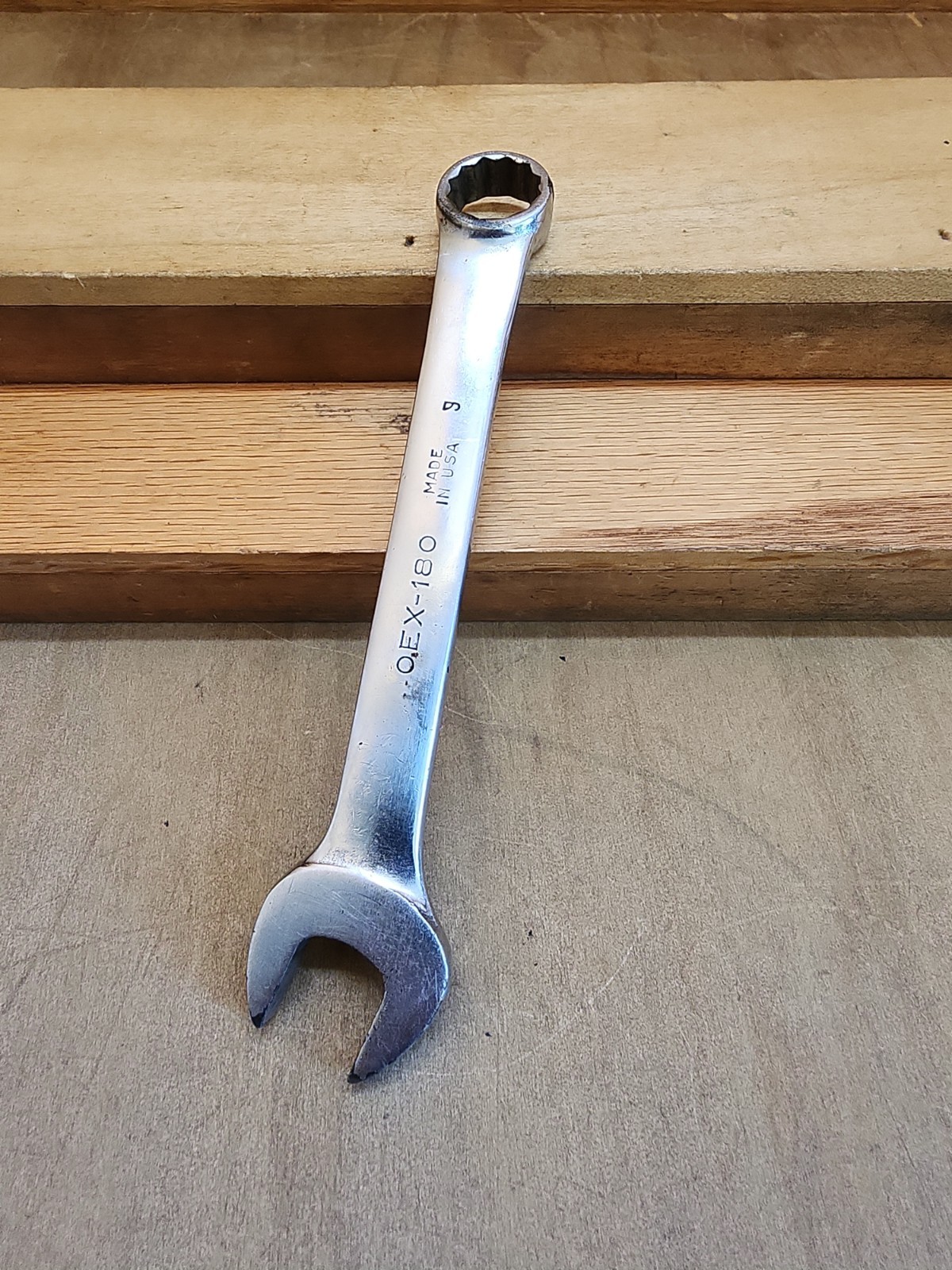 Snap On SAE 12 Pt Combination Short Wrench 9/16″ OEX-180 Vintage 1949 Date Code