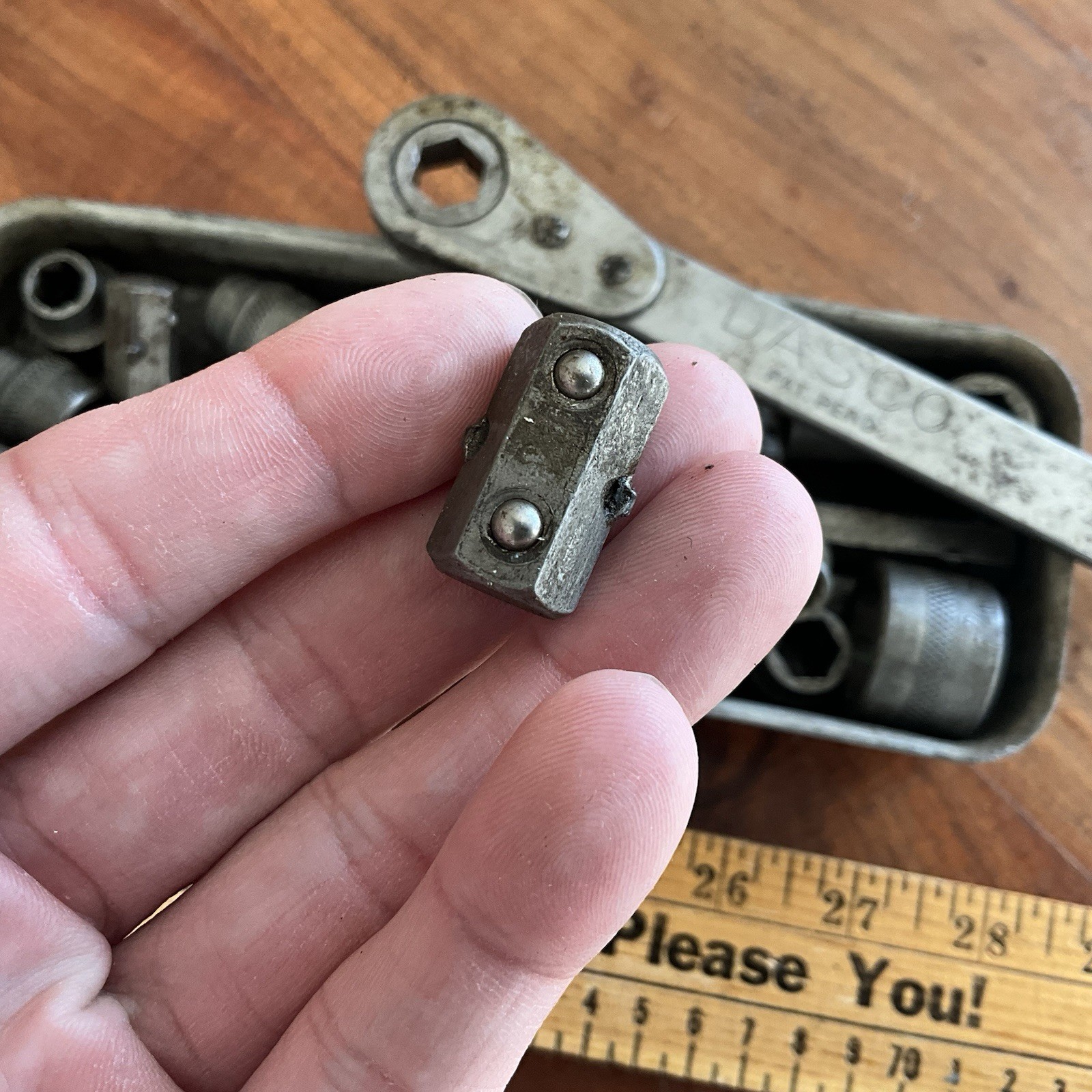 Rare 1930s DASCO Damascus Steel Products Corp SOCKET WRENCH SET