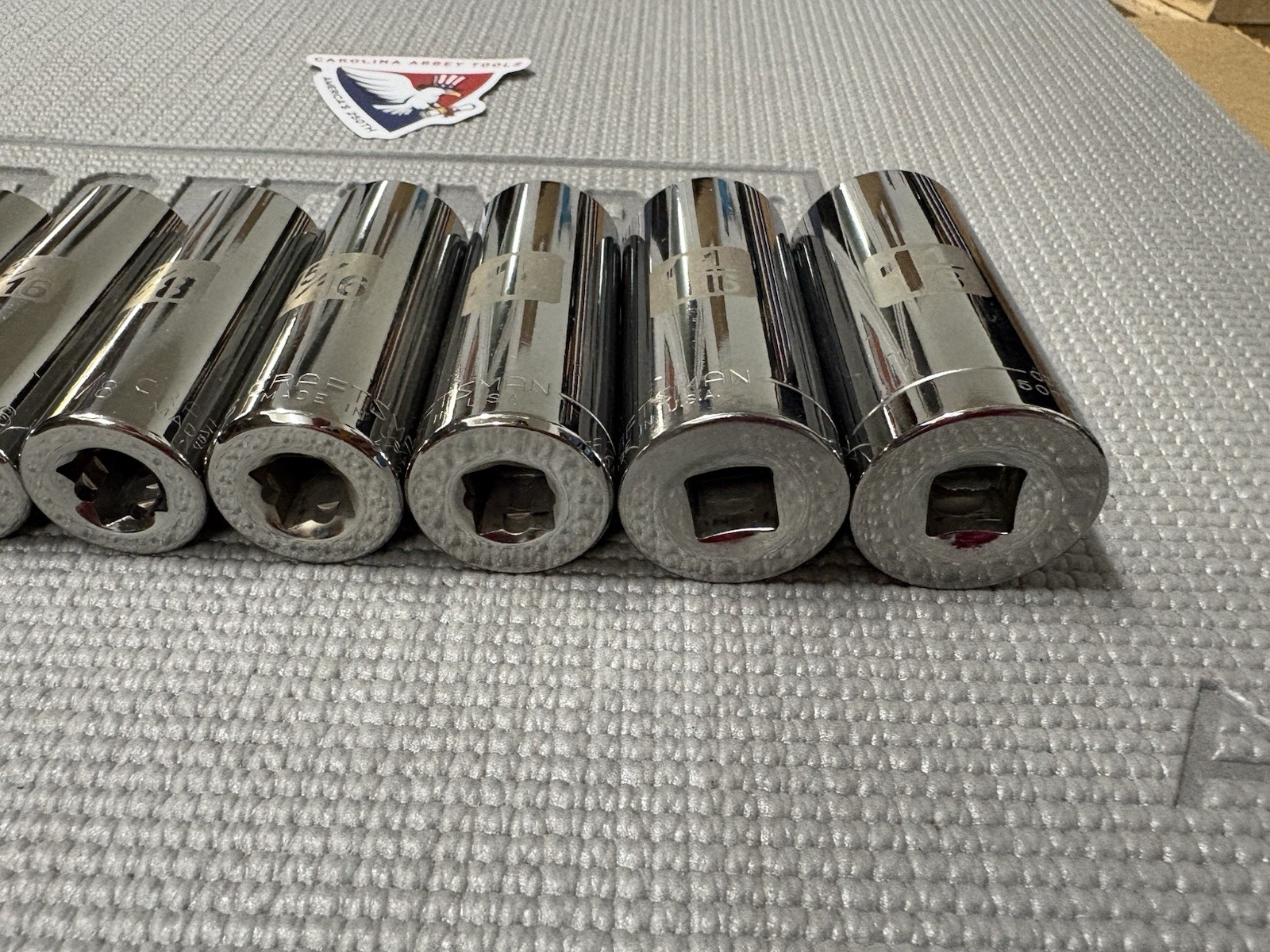 Sears Craftsman USA 11pc 1/2” Drive SAE Easy Read Sockets 1/2 – 1-1/8” Dual Mark