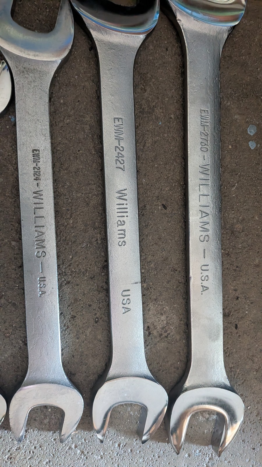 6 Williams Wrenches Combination Metric Open End 30MM 27 24 21 19 17 18 15 16