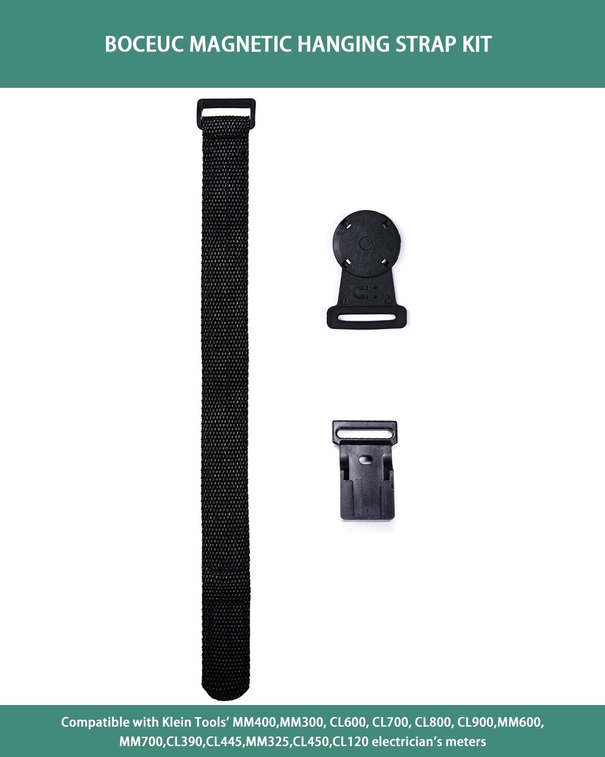 BOCEUC Magnetic Hanging Strap Hands-Free Holder for Klein Tools black