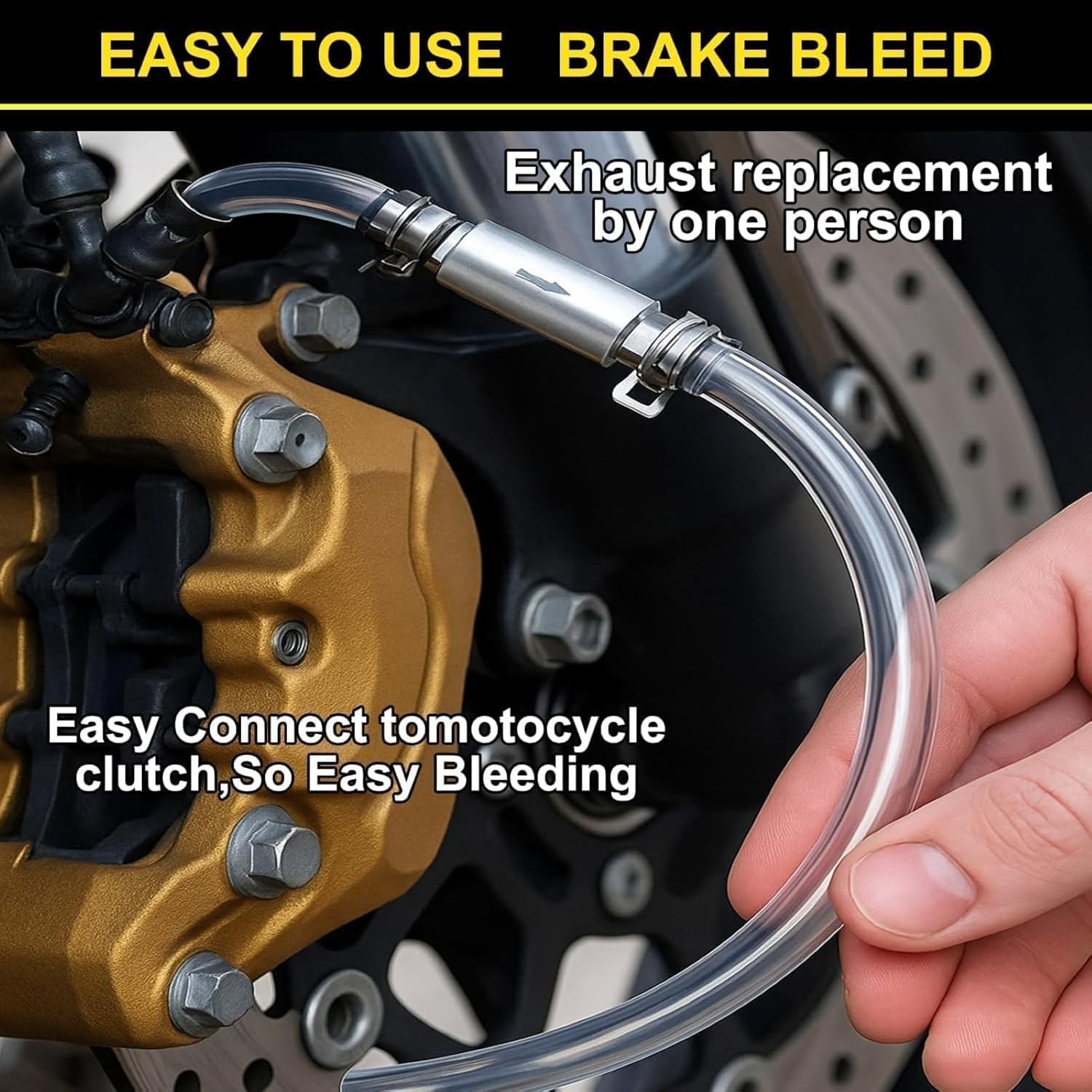2x Brake Clutch Bleeder Kit W/ One Way Valve Hose Vacuum Fluid Extractor Tool