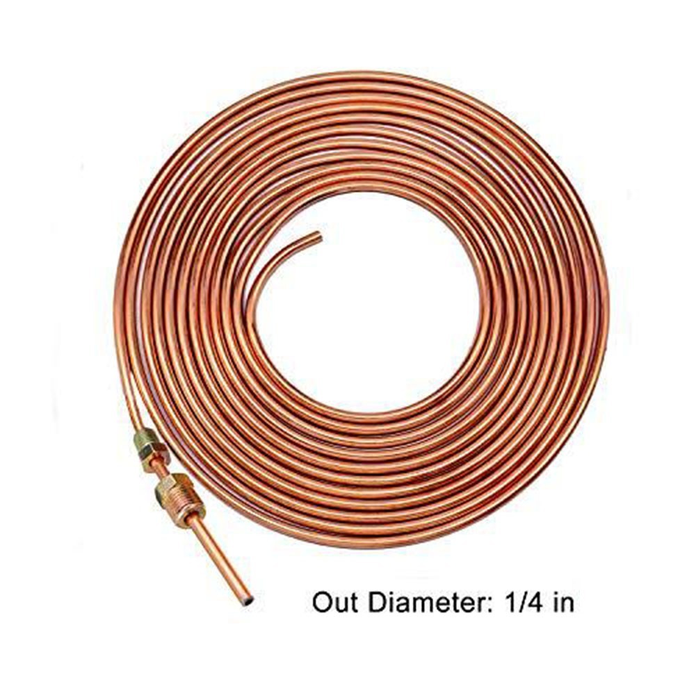 Copper Coated Steel Brake Line 3/16 inch 25 Feet for General Automotive Use