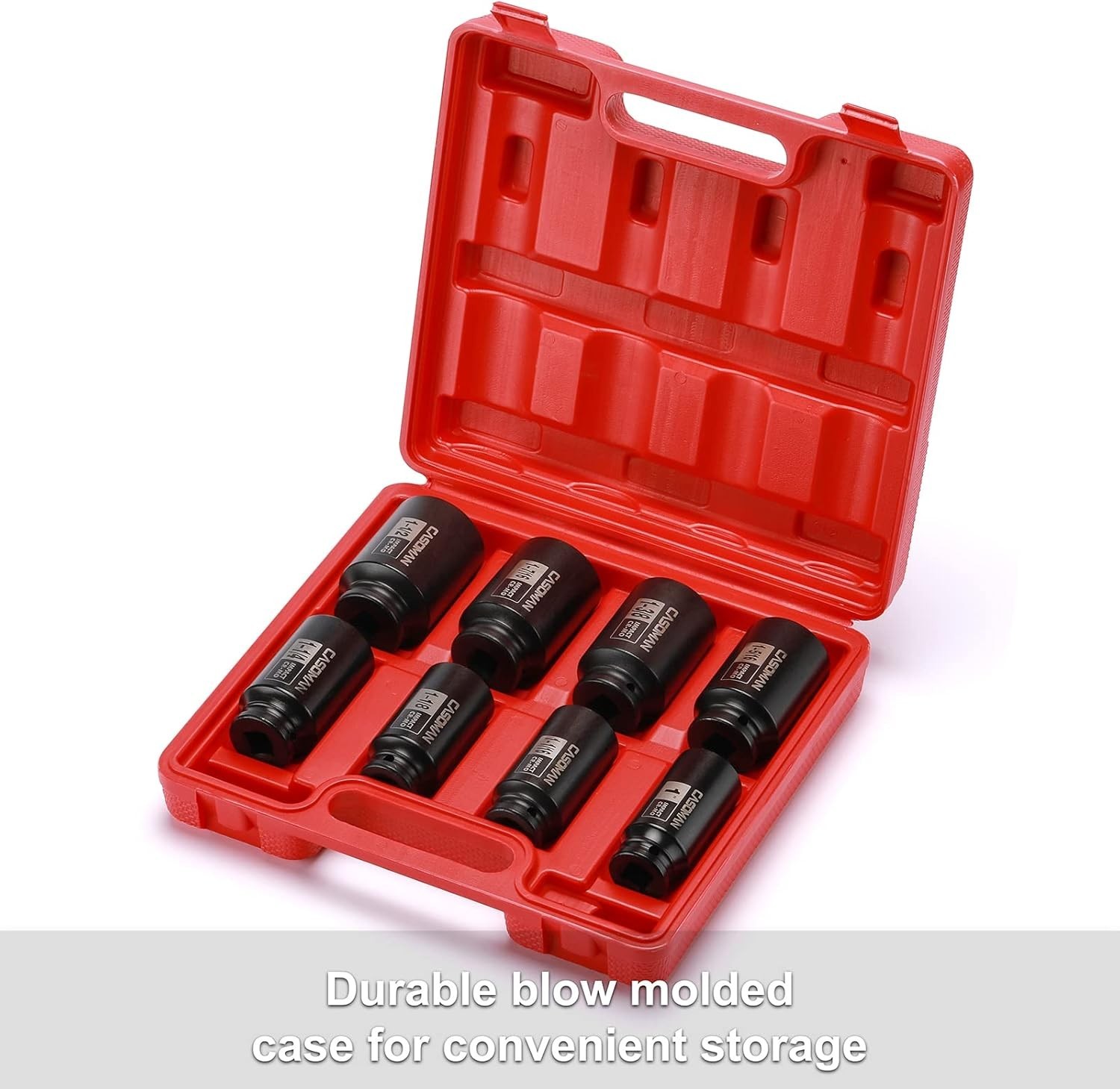 1/2″ Drive Deep Spindle Axle Nut Impact Socket Set