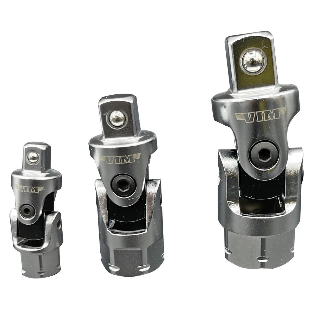 FFA100 VIM Tools 3 Piece Firm Flex Dual Drive UJ Spring Loaded Adapter Set