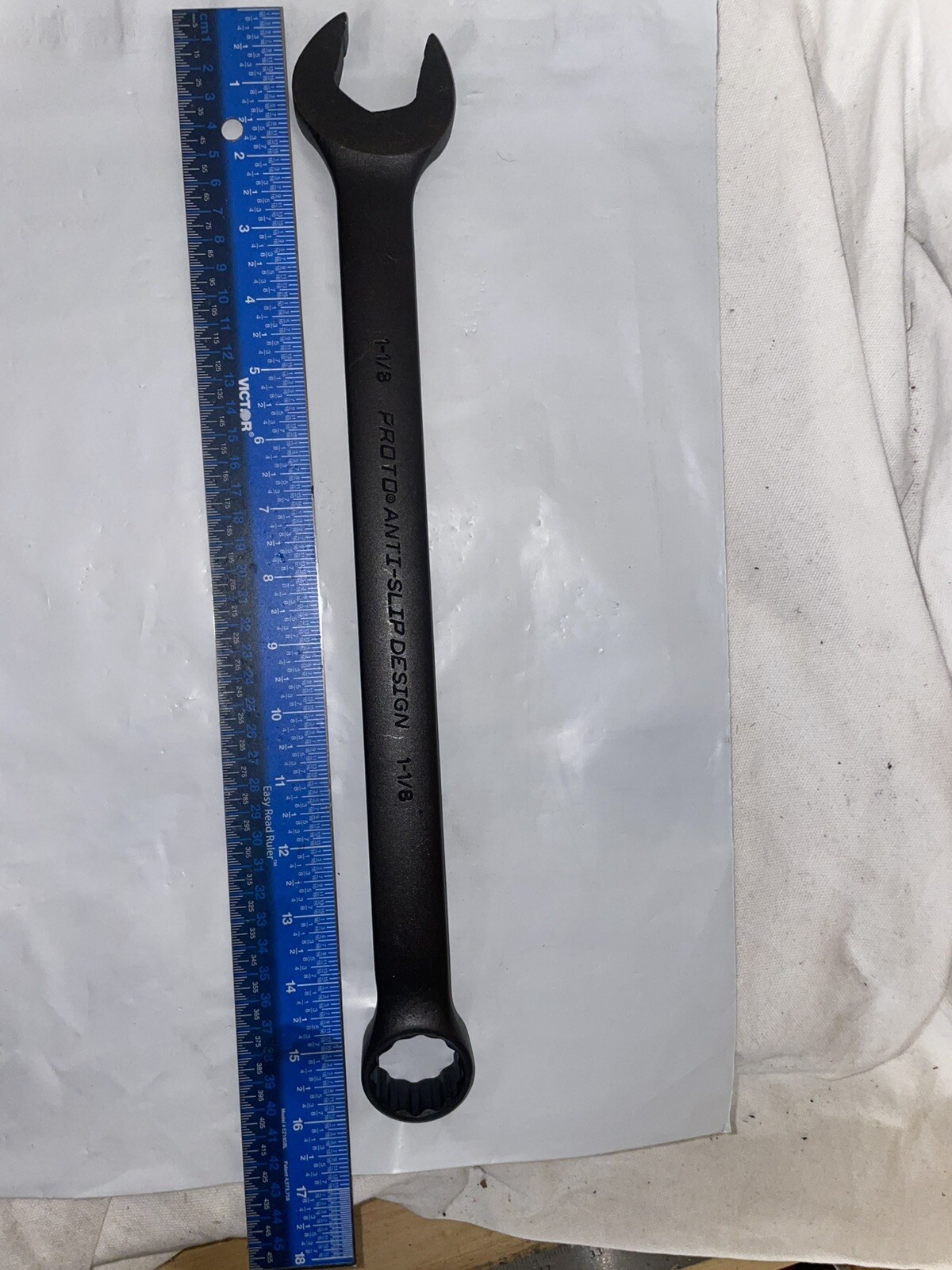 Proto 1-1/8 Anti-Slip Design 12 Point Combination Wrench J1236BASD