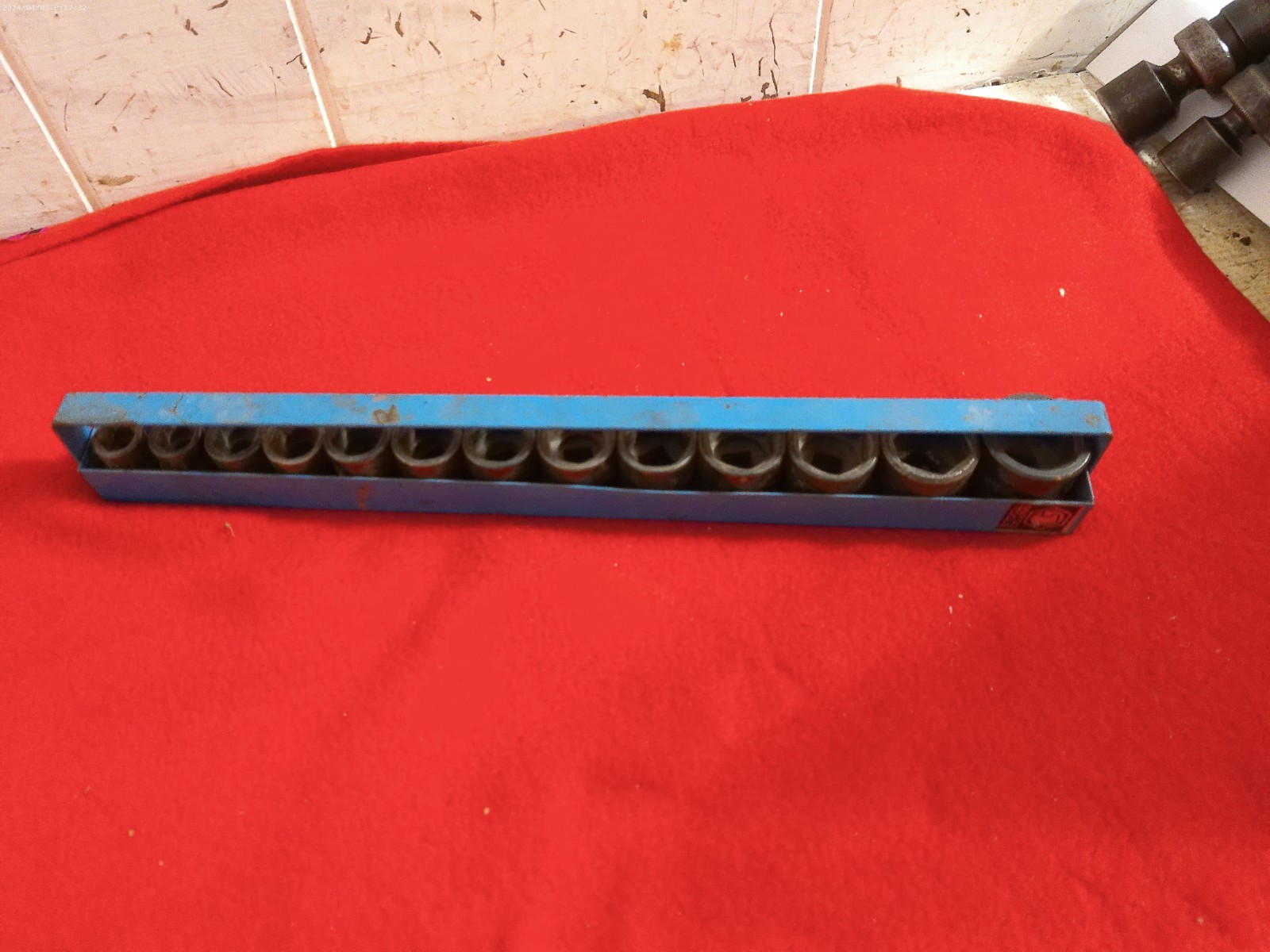 MATCO 3/8” Dr. 6 Pt. Metric, Shallow Impact Socket Set 13 pcs. w/Tray 10-22mm