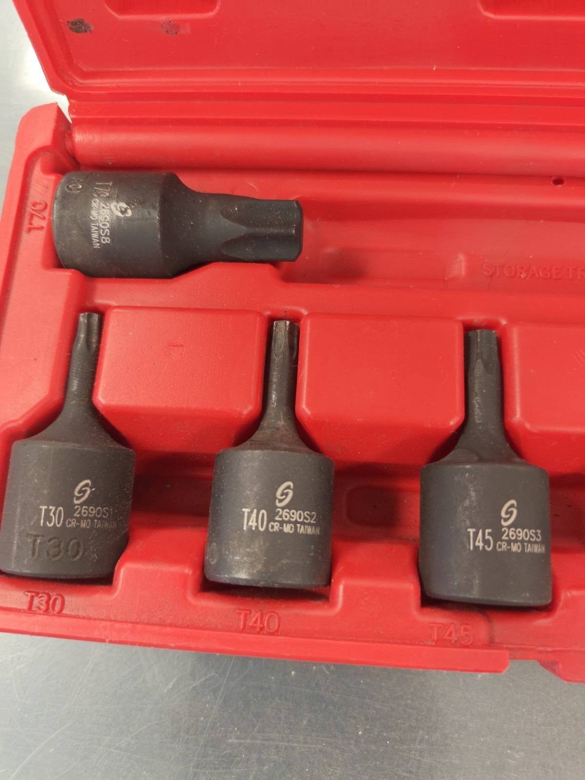 Sunex Tools Torque T30 T40 T45 T47 T50 T55 T60 T70 Impact Sockets Set 8 Piece