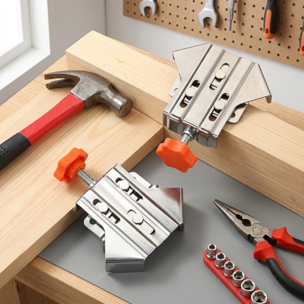 Corner Clamp Set 4Pcs Stainless Steel 90 Degree for Woodworking Projects