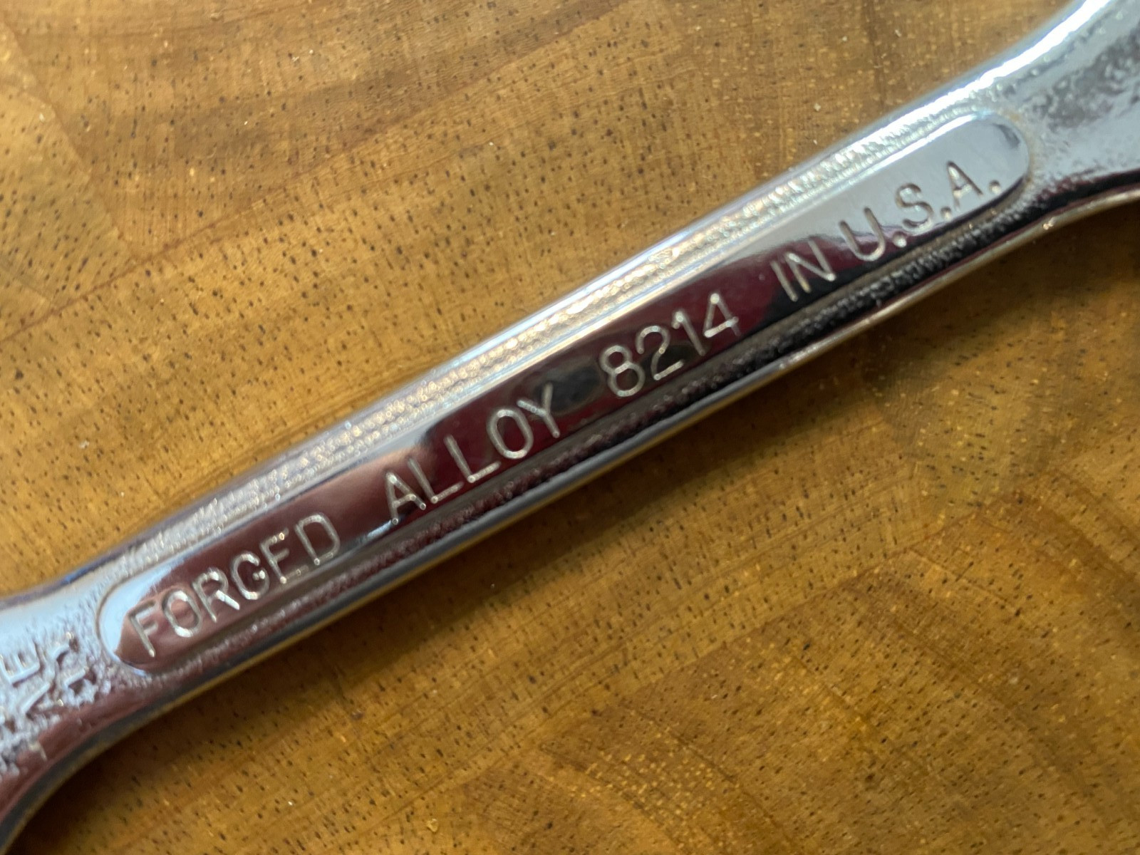 S-K 8214, 14mm X 15mm Double Open End Wrench, Made in USA