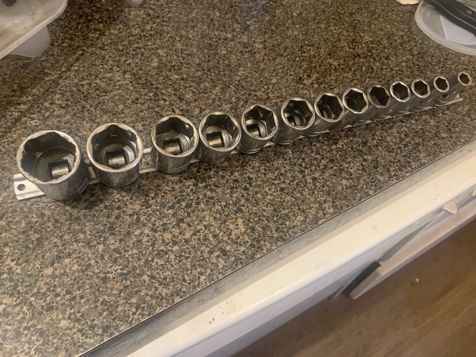 Snap On 13Pc SAE 1/2 Drive Shallow Socket Set 3/8″- 1 1/8″ 6Pt