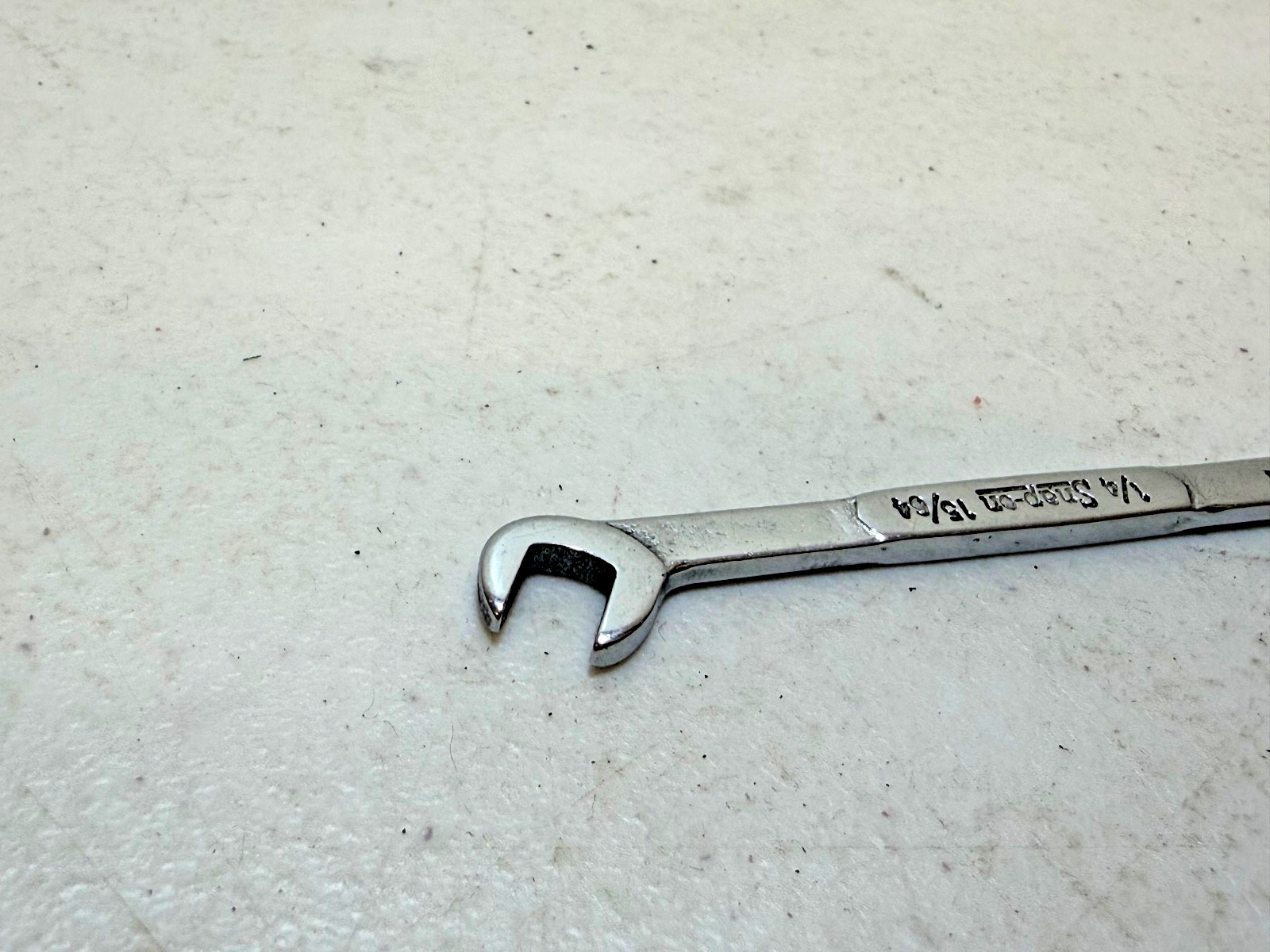 Snap On DS1615 1/4″ & 15/64″ SAE Open End Ignition Wrench Used Free Shipping