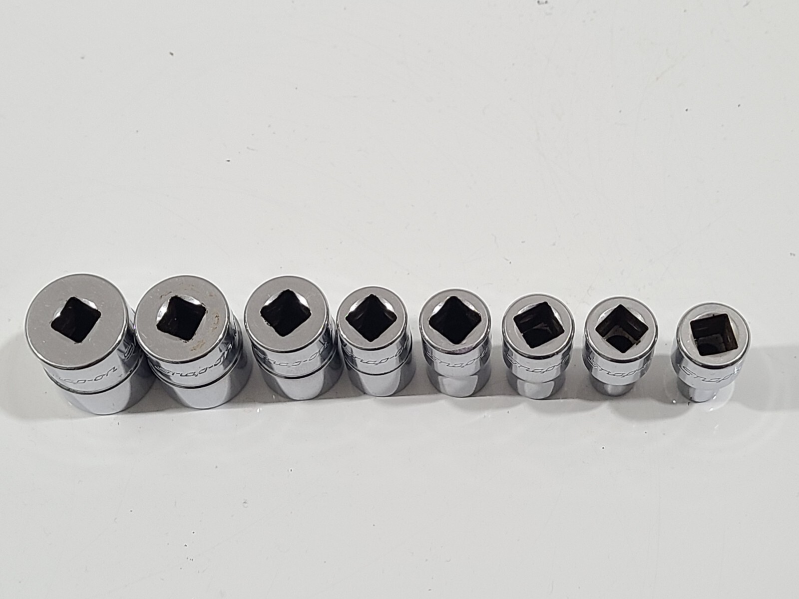 Lot Of 14 SNAP-ON TOOLS 1/4″ DRIVE, Ratchet, Extension,Swivel, SAE Sockets