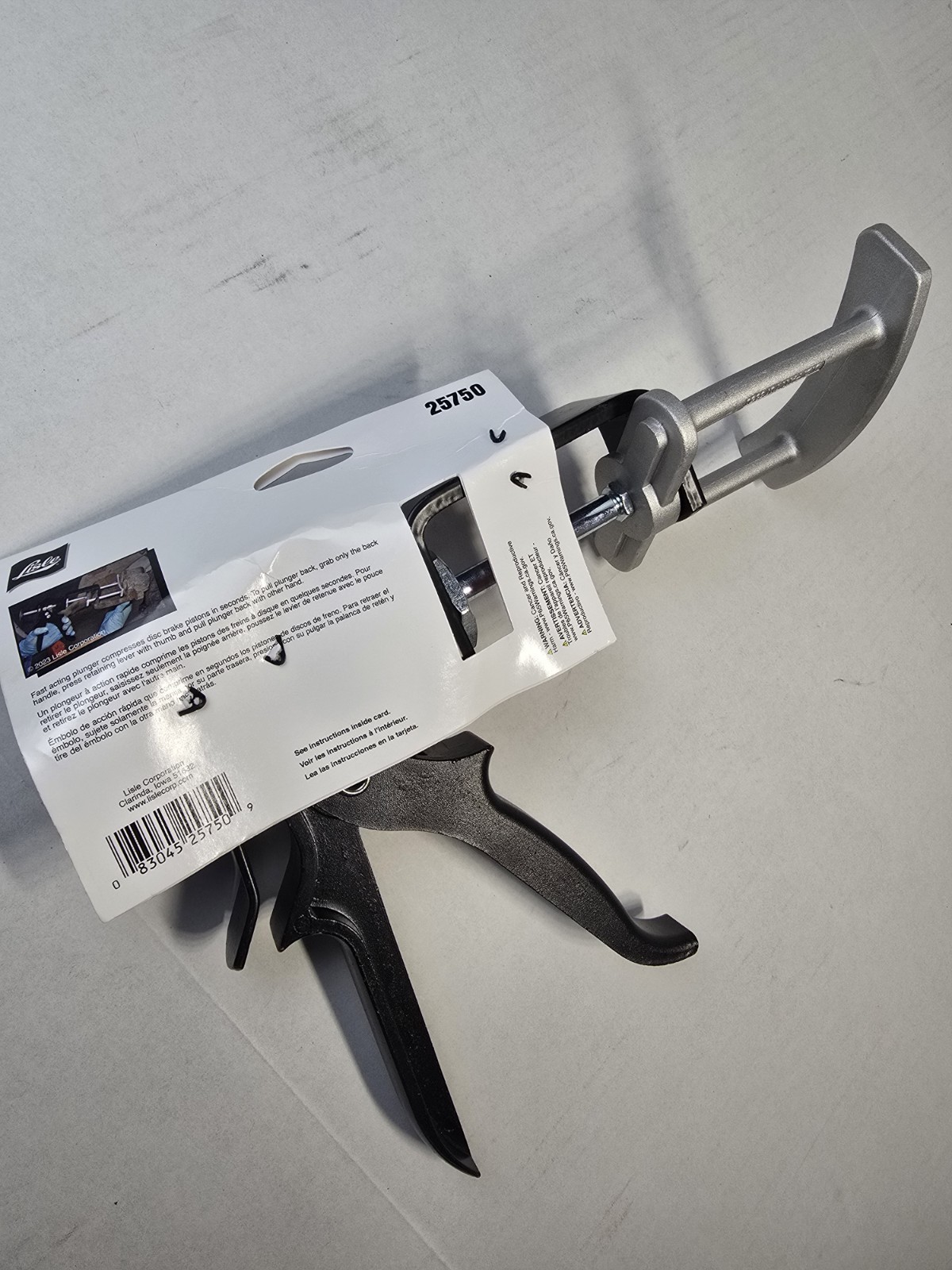 Lisle 25750 Dual Piston Brake Caliper Compressor Mechanic Tool New
