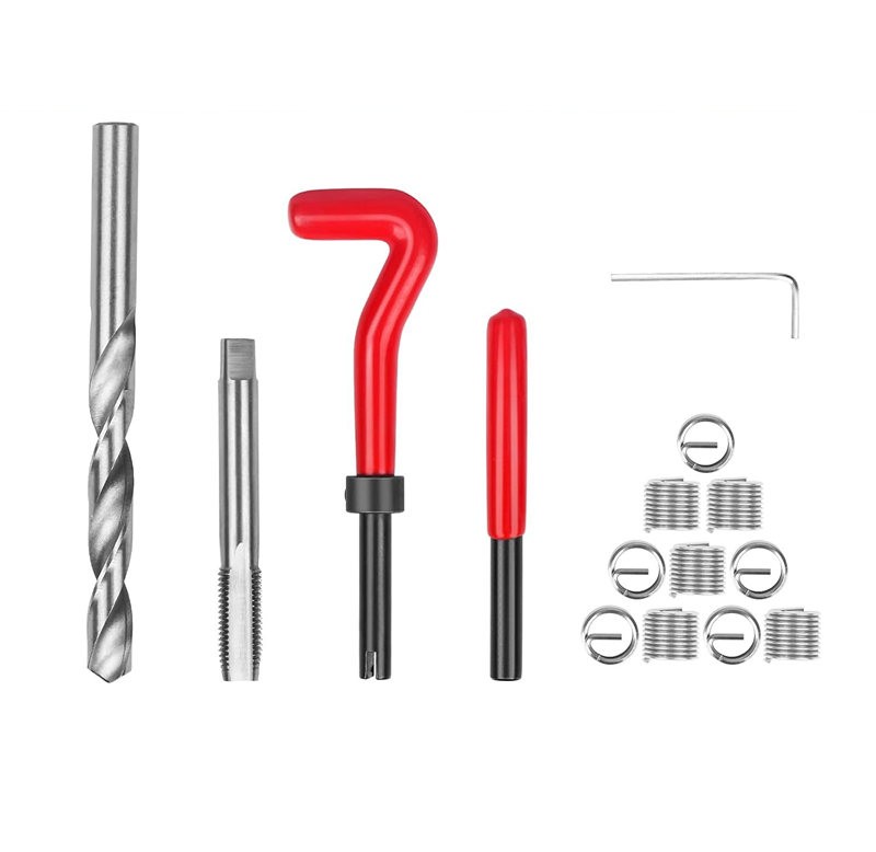 15PC M12 x 1.25 Thread Repair Tool Stainless Helicoil Wire Insert Kit
