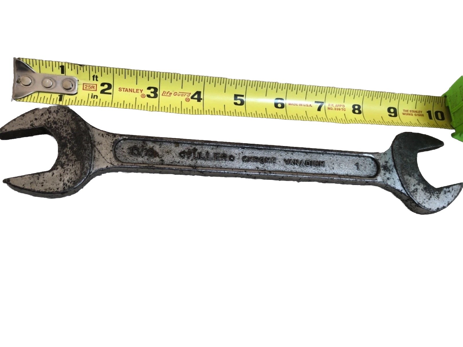 RARE FULLER 15 / 16″ X 1” Open End Wrench Chrome Vanadium Forged Made In Japan