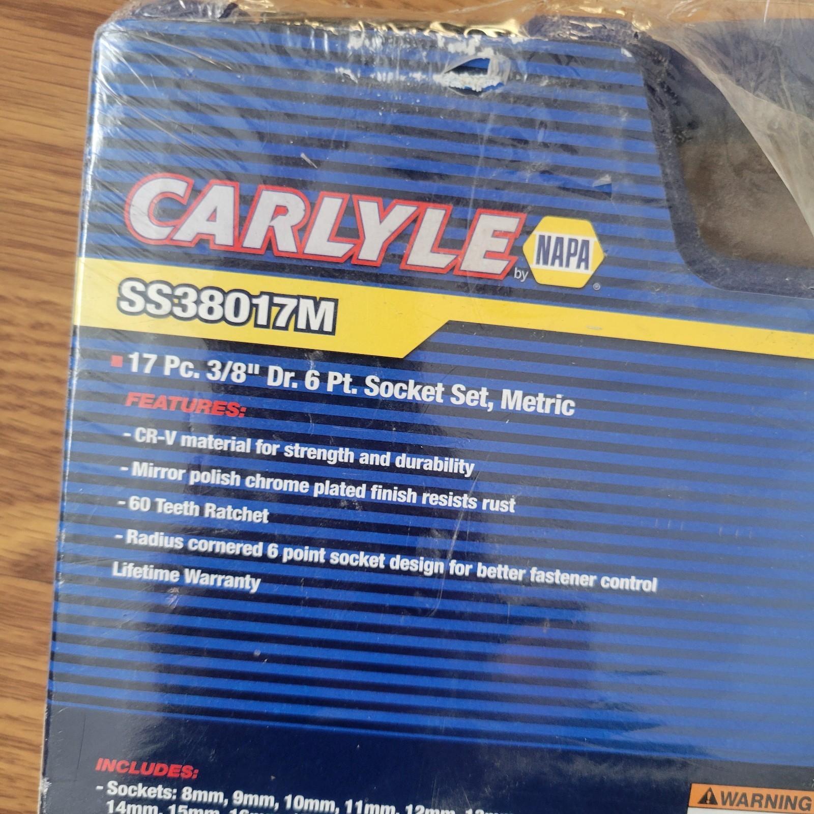 Carlyle Tools by NAPA SS38017M 17pc 3/8″ Dr 6 Pt Socket Set Metric + Accessories