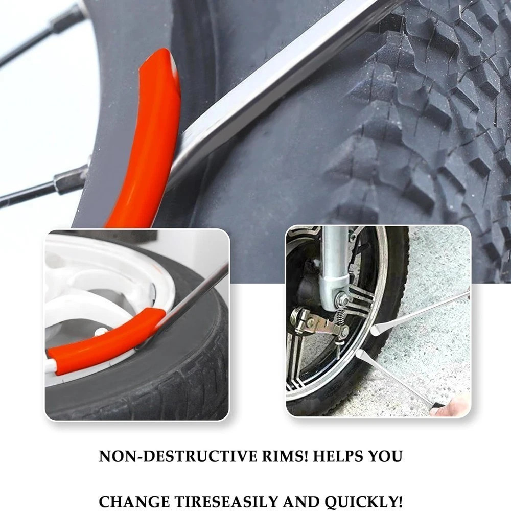 Professional Motorcycle Tire Changing Tool Steel Tire Spoon Lever Iron Tools Kit