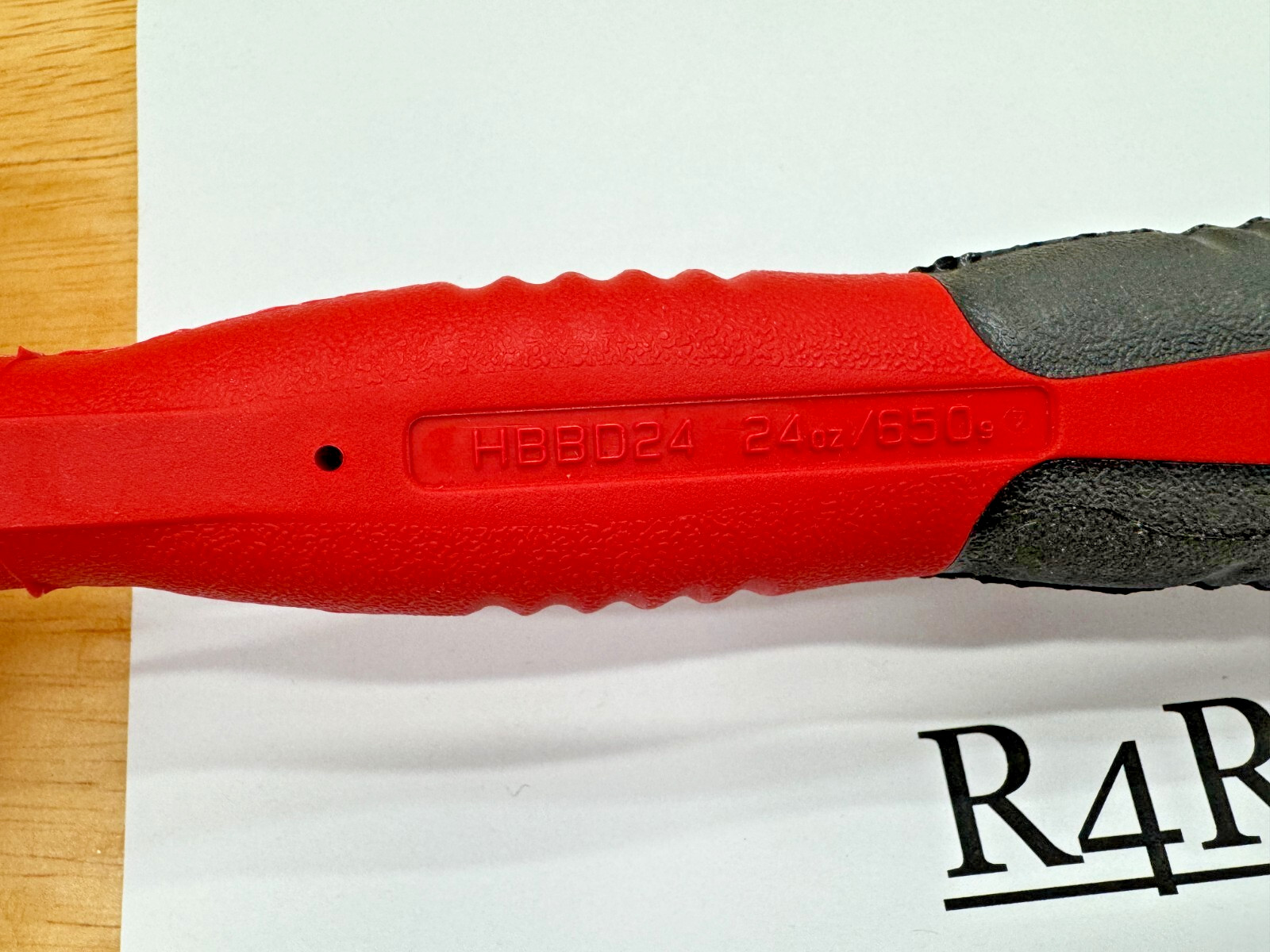 Snap-on Tools USA NEW 24oz/650g RED Soft Grip Dead Blow Hammer HBBD24R