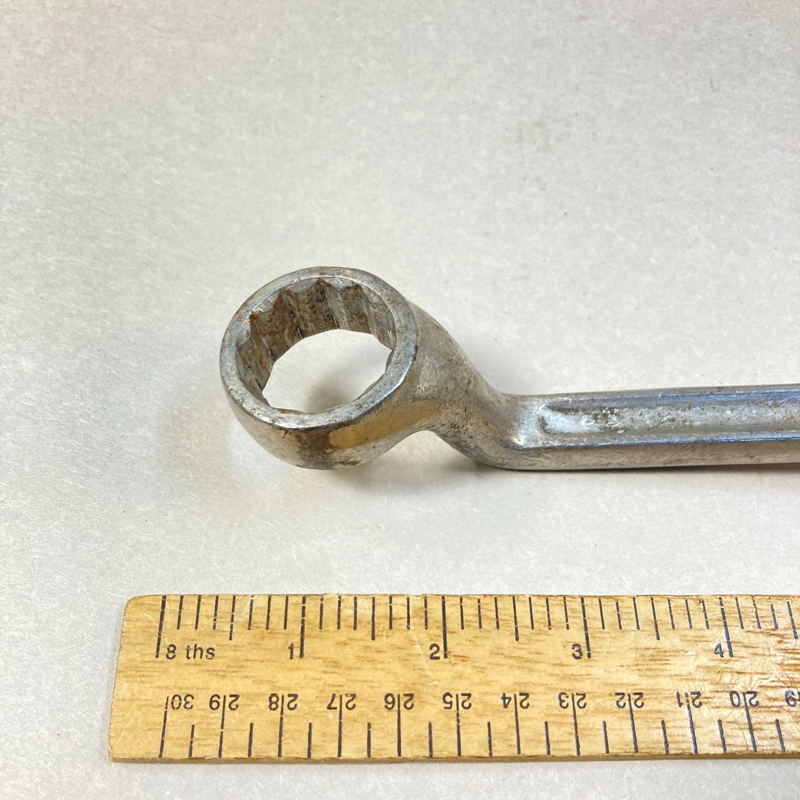 Vintage Bonney 7/8″-15/16″ Wrench Box End SAE 12 Point Square Handle #2809 USA