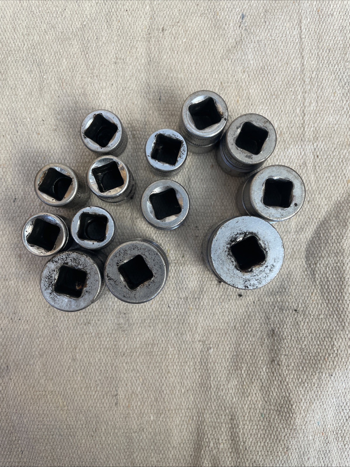 SNAP-ON 8-19mm 14 Piece 3/8″ Drive 6-Point Shallow Socket SET USA