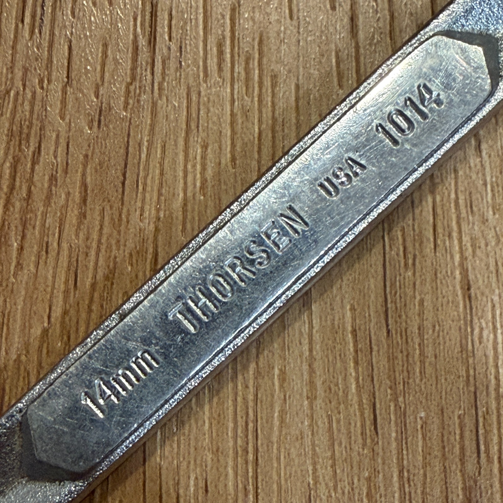 Thorsen 1014 Metric Combination Wrench 14mm 12pt 7.25″ Long Vintage Made In USA