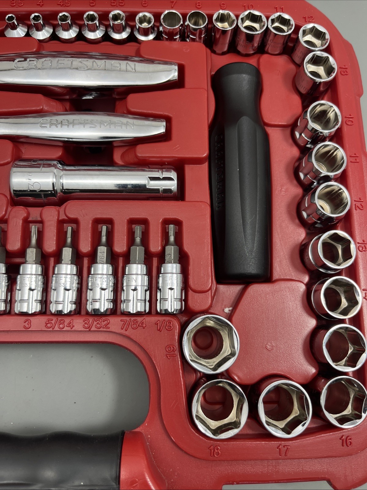 Craftsman «MINT» 80PC Max Axess SAE & Metric Pass-Thru «COMPLETE» Set – 32820