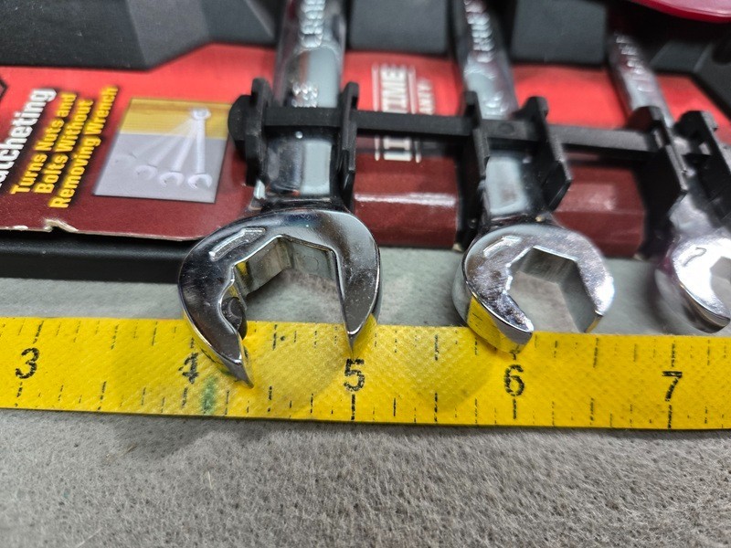 Craftsman #9-21936 4 Piece Ratcheting Open End Wrench Set NOS