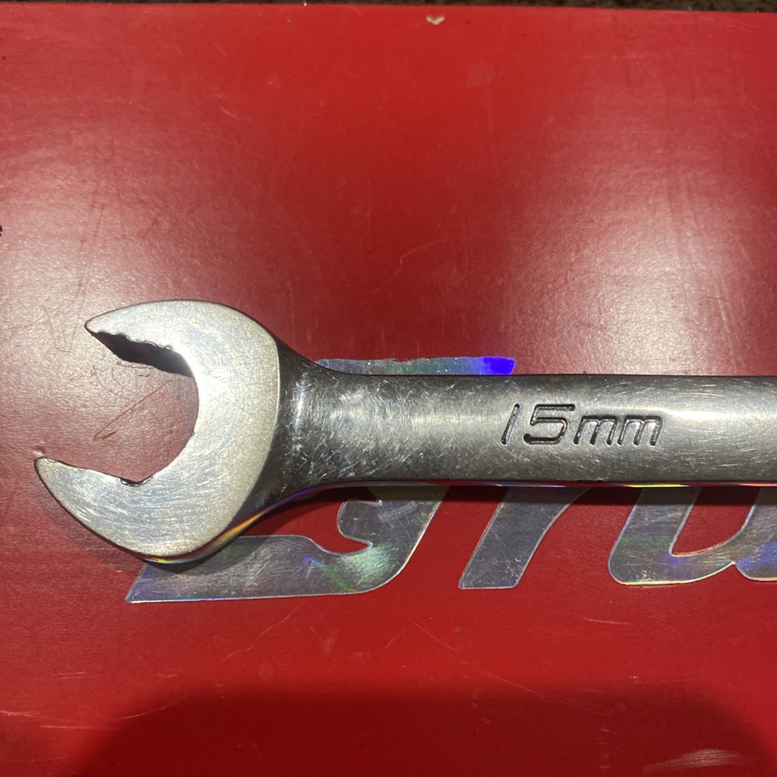 SNAP ON SOEXM15 15MM METRIC FLANK DRIVE PLUS OPEN END 12 PT BOX END 15 MM SOEXM