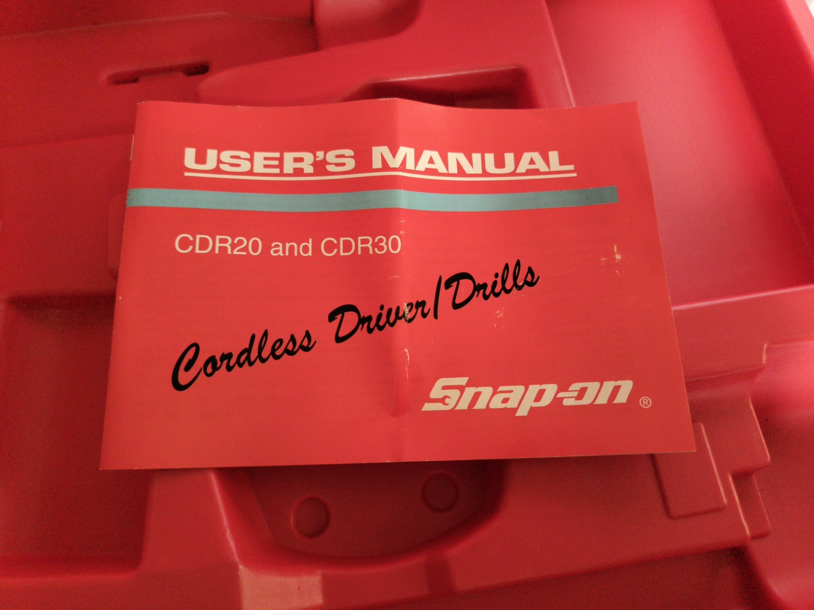 Snap-On Cordless Power Tools Case, PB123 EMPTY Case ONLY